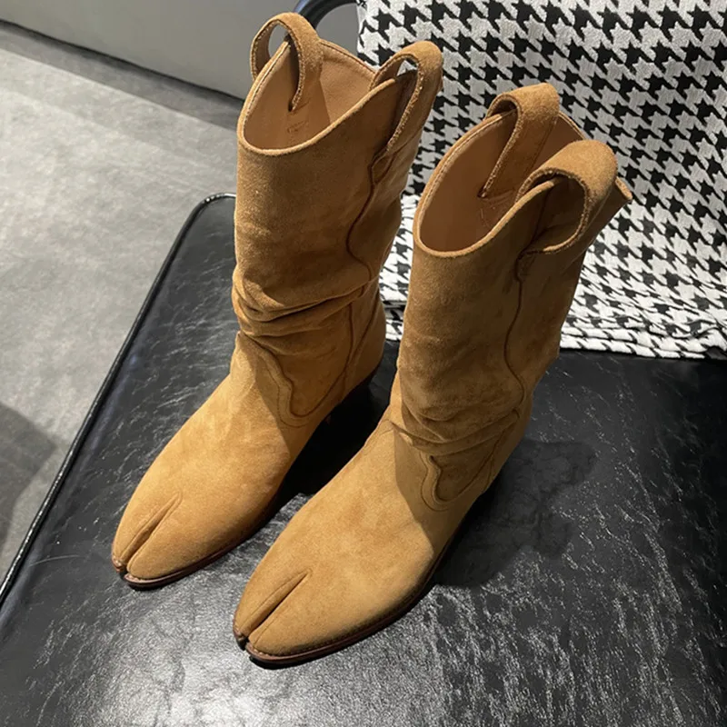 Vintage Fashion Online - Sepatu Boots Vintage Korea Model Split