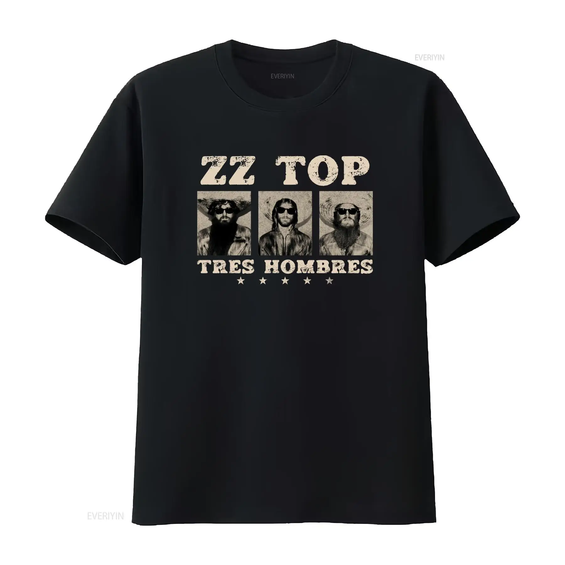 Vintage Fashion La - Kaos Tres Hombres ZZ Top Retro