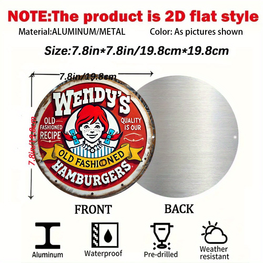 Papan Logam Bulat Vintage Wend - Vintage Fashion Hamburg ulasan dan harga