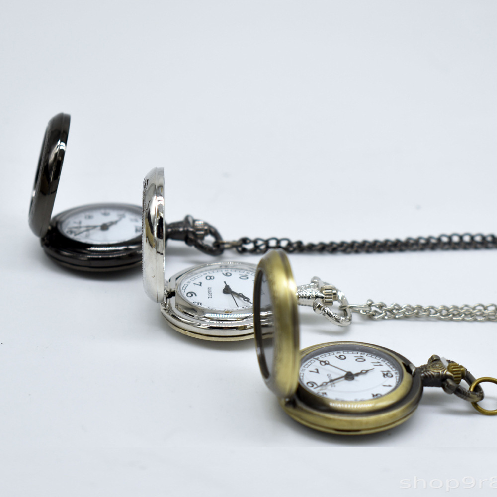 Kalung Liontin Jam Saku Logam  - Vintage Fashion Stores ulasan dan harga