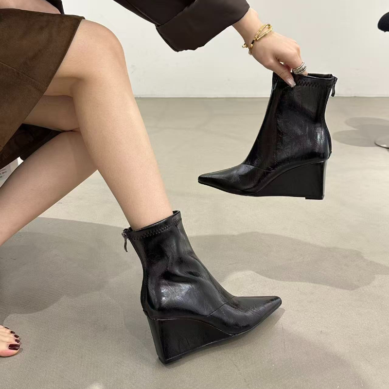 Sepatu Bot Wanita Musim Gugur  - Vintage Fashion Online ulasan dan harga