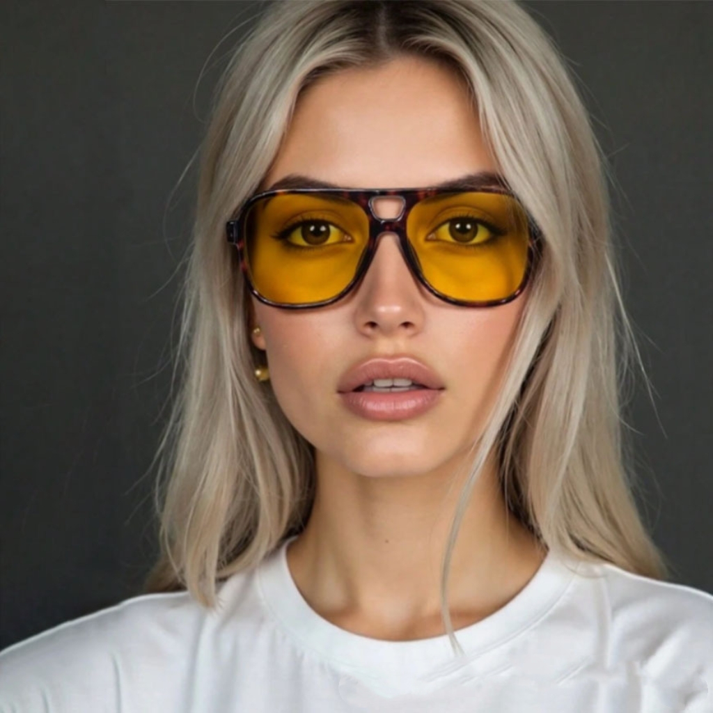 Kacamata Pilot Double Bridge D - Vintage Fashion Enthusiasts ulasan dan harga