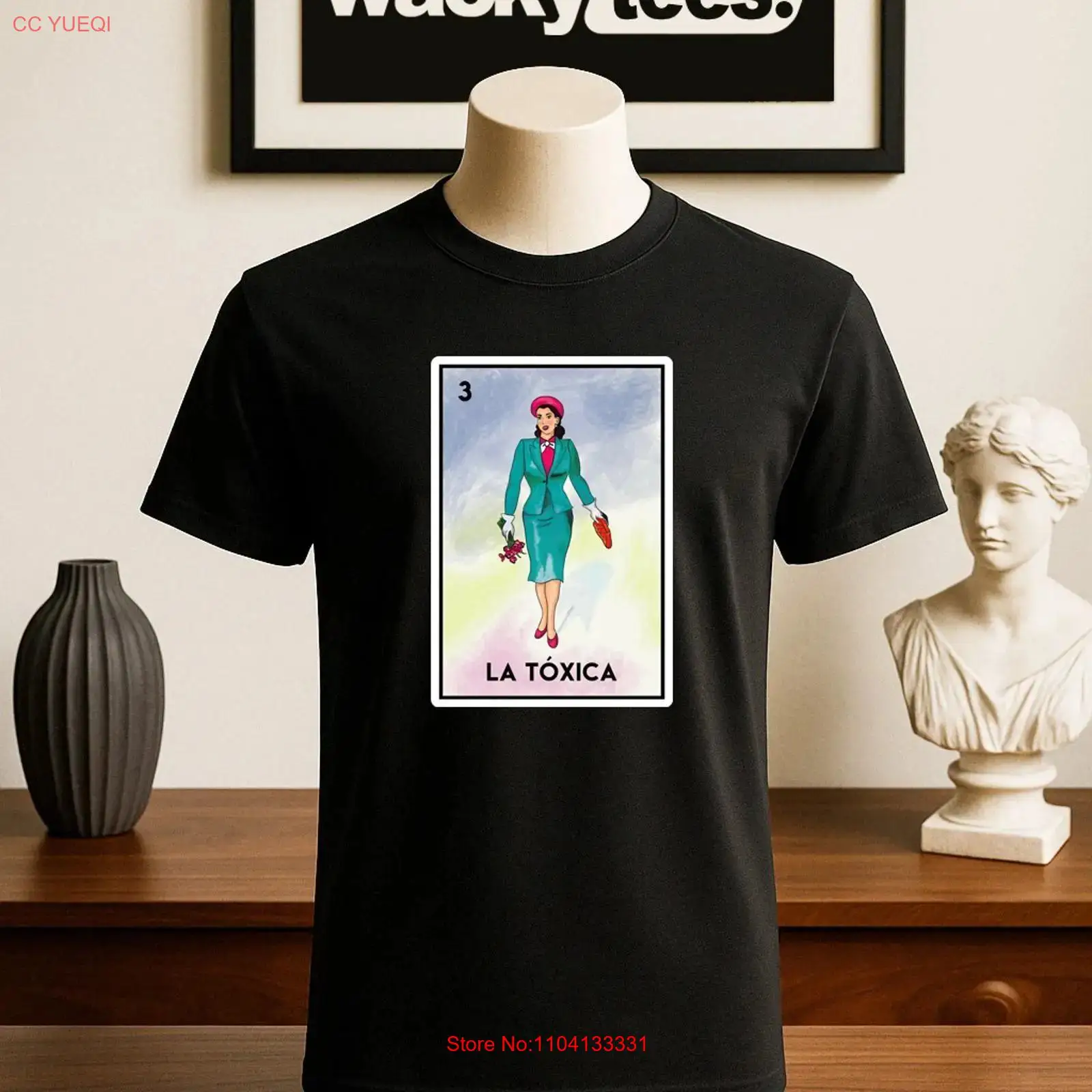 Kaos La Toxica Dama Loteria Th - Vintage Fashion La ulasan dan harga