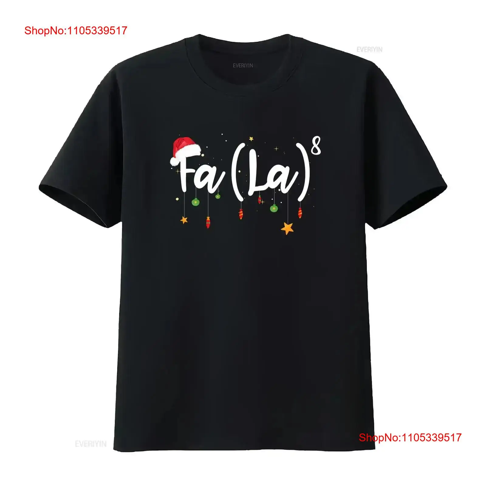 FA LA 8 Kaus Natal Lucu Santa  - Vintage Fashion La ulasan dan harga