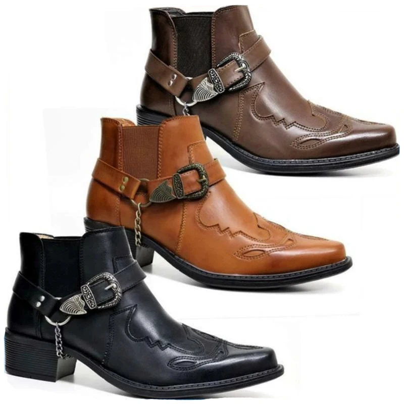 Sepatu Boots Kulit Vintage Pri - Vintage Fashion Online ulasan dan harga