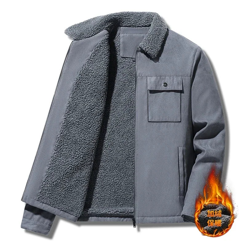 Jaket Pria Musim Dingin Suede  - Vintage Windbreaker Nylon ulasan dan harga